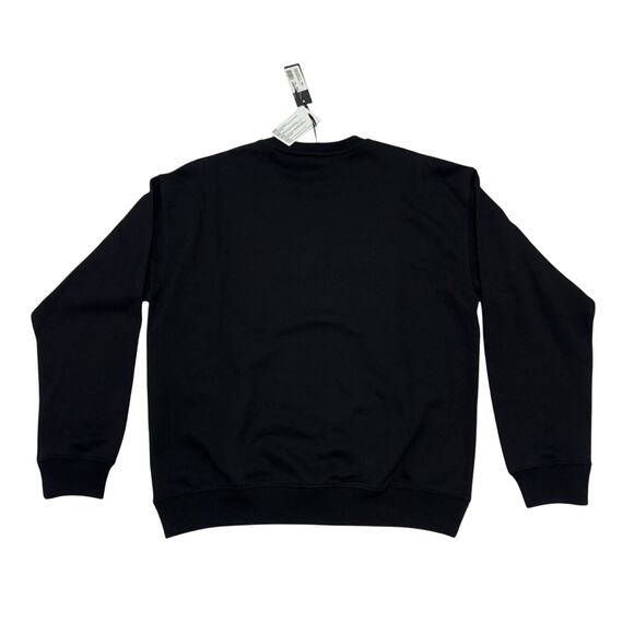 NWT Versace Men Size XL Embroidered Red Logo Black Sweatshirt Sweater $850 - Picture 3 of 8